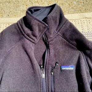 Mens Patagonia Black 1/4 zip Sweater